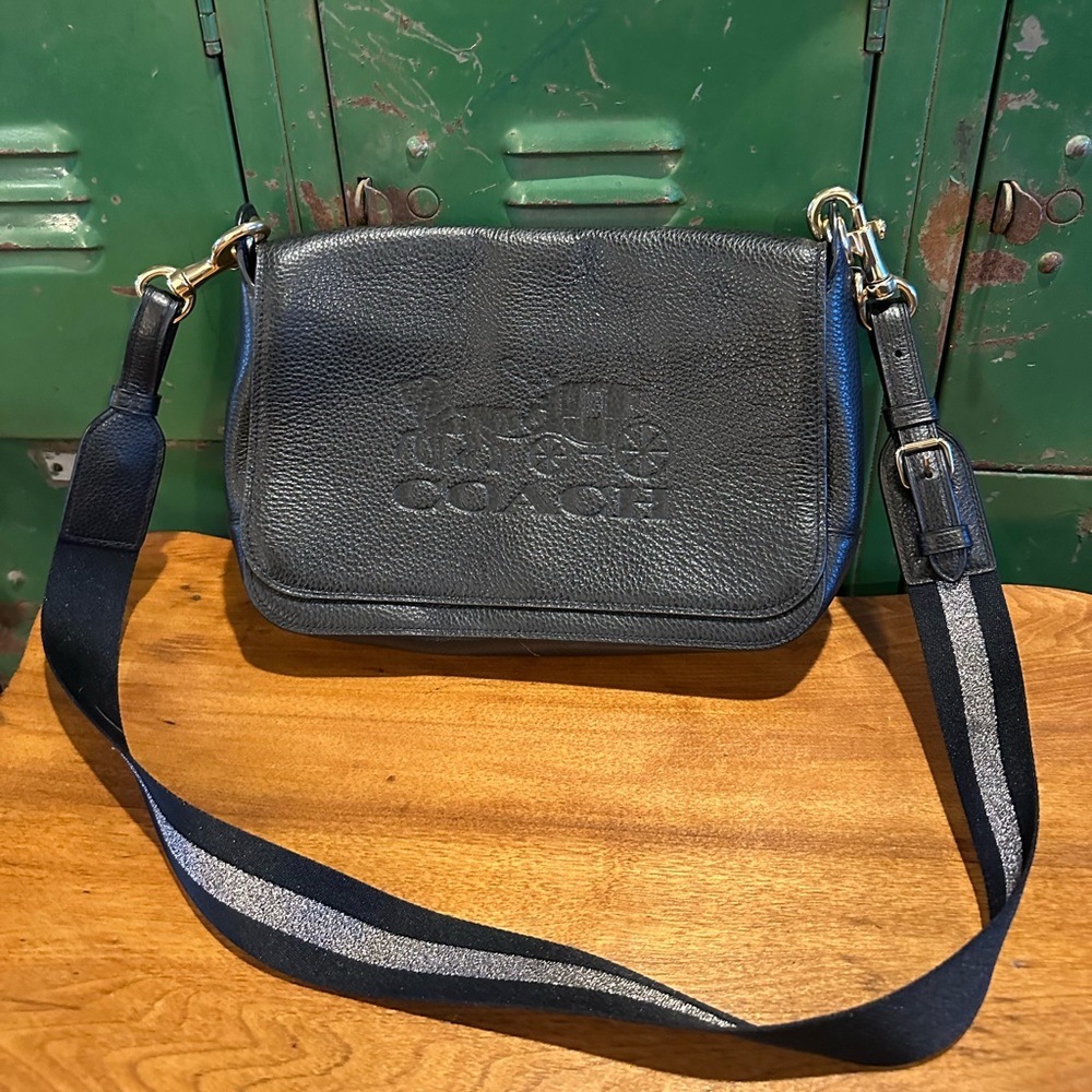 Coach Jes Messenger Purse Black Crossbody